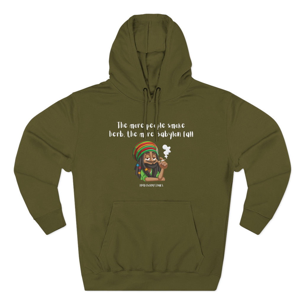 Rastaman Fleece Hoodie Printify