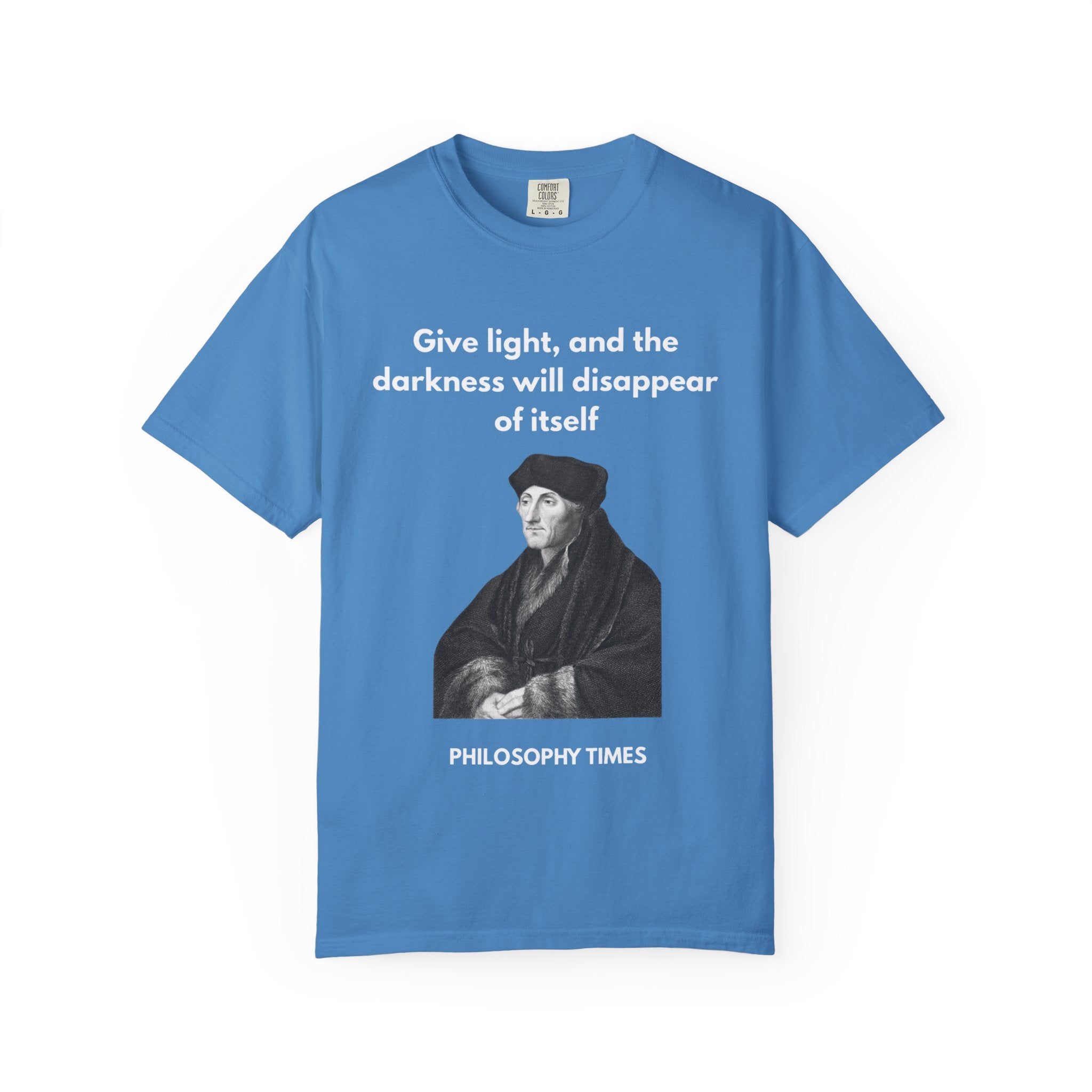 Desiderius Erasmus 'Give Light' Hoodie – Motivational Philosophy Apparel