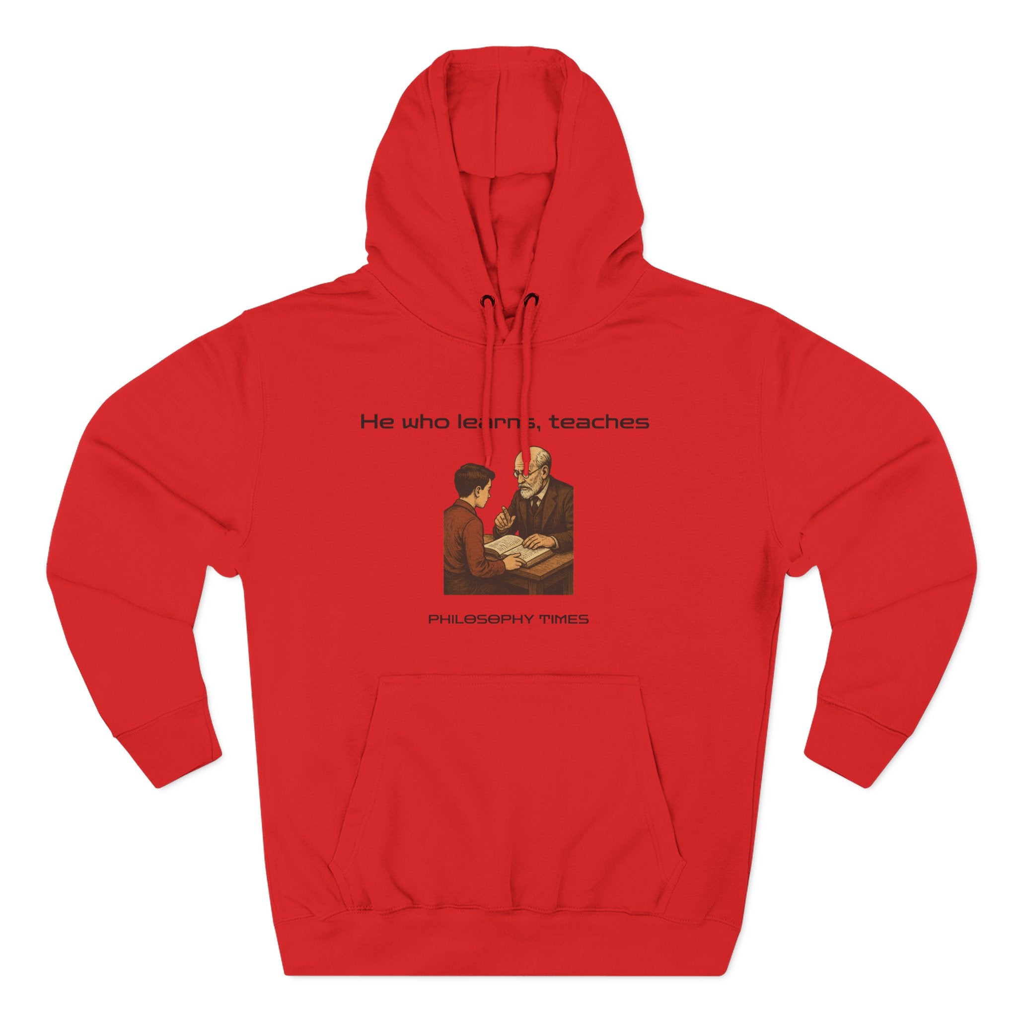"He Who Learns, Teaches" Quote Apparel - African Proverb Hoodie