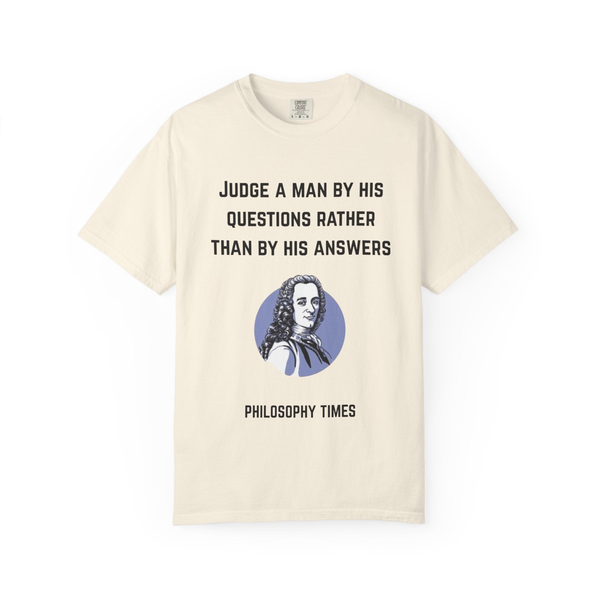 Voltaire “Judge a Man” Quote T-Shirt – Inspirational Philosophy Tee