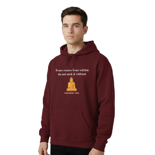 Buddha “Peace Comes From Within” Quote Hoodie – Mindful Apparel