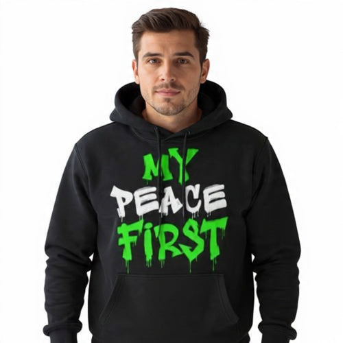 Stoic Hoodie My Peace First - vivbyen Bold Graffiti Streetwear Pullover